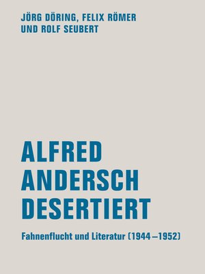 cover image of Alfred Andersch desertiert
